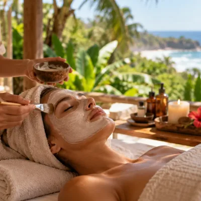 Facial treatment and wellness experience at Seataya
